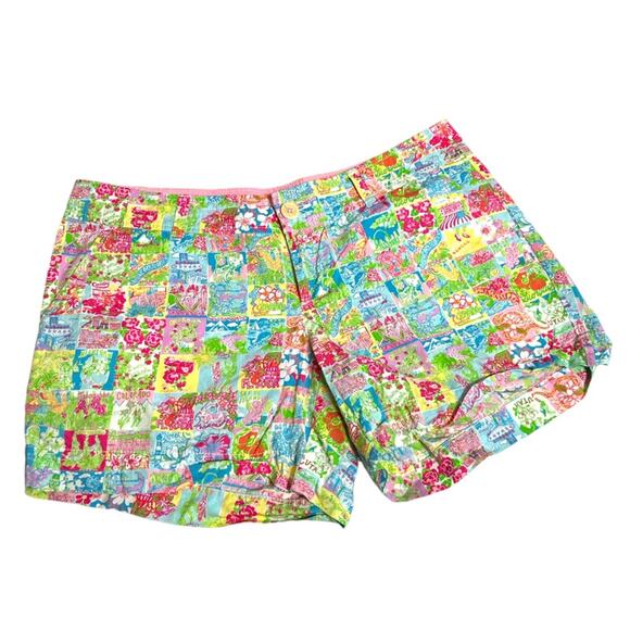 Lilly Pulitzer State of Mind Callahan Shorts Sz 10 - Picture 2 of 7